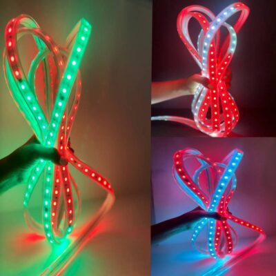 ریسه شلنگی rgb برنامه پذیر رونده حلقه 100 متری