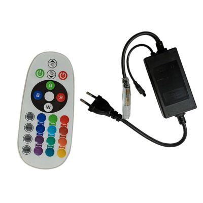ریموت کنترل rgb هفت رنگ مناسب ریسه rgb