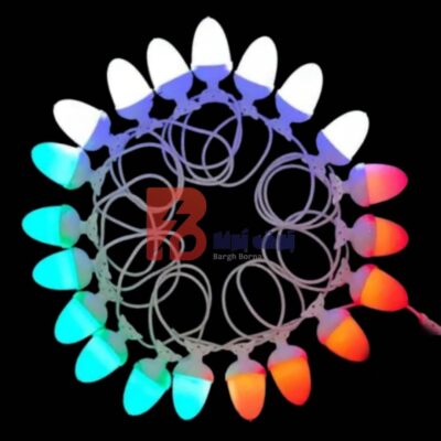 ریسه بلوطی فول کالر هفت رنگ 10 متری 15 شعله