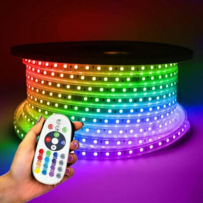 ریسه شلنگی هفت رنگ Rgb ریموت کنترل دار دارای 16 رنگ