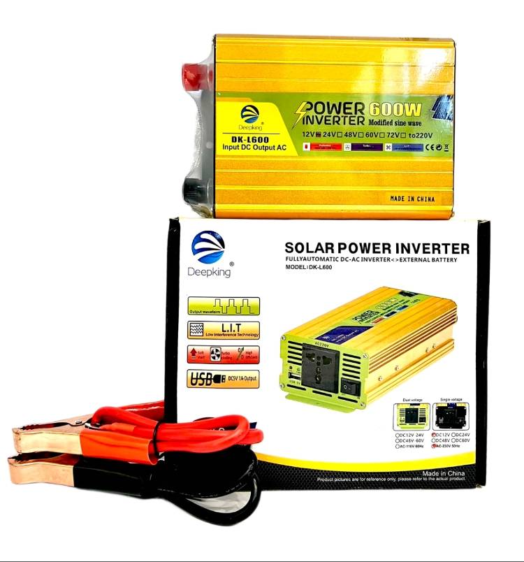 اینورتر برق خودرو 600 وات 12 به 220 ولت مدل Deepking-DK-L600 اینورتر برق خودرو 600 وات 12 به 220 ولت مدل Deepking-DK-L600