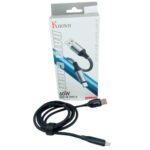 کابل شارژ تایپ سی سوپر فست 60 وات KHONJI