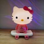 چراغ خواب کودک مدل دخترانه کیتی اسکیت سوار