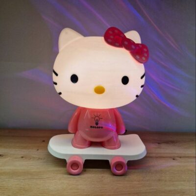 چراغ خواب کودک مدل دخترانه کیتی اسکیت سوار