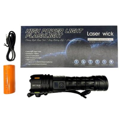 چراغ قوه پلیسی 50000 وات مدل A64