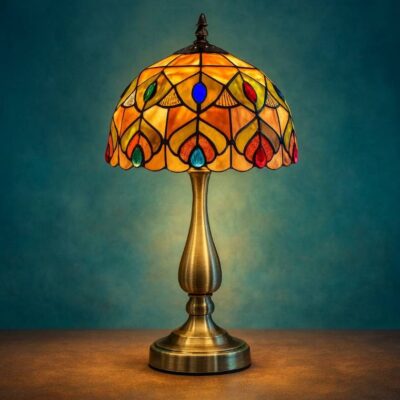 آباژور رومیزی مدرن تیفانی