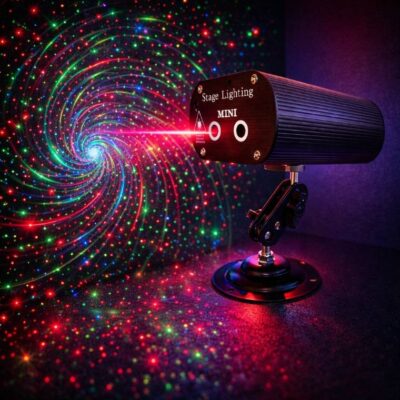 رقص نور لیزری بارانی مدل stage light