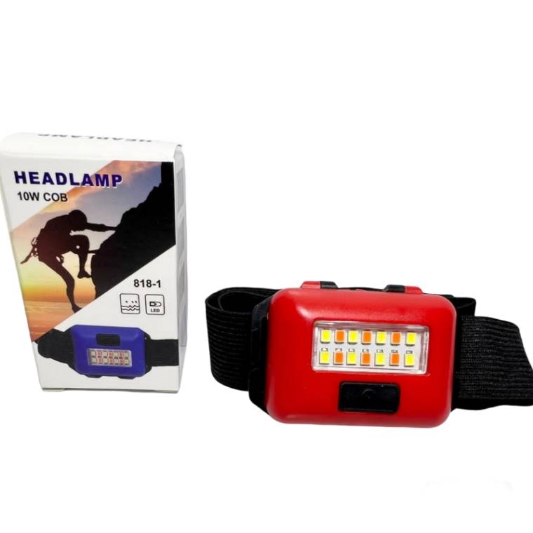 چراغ قوه پیشانی باتری خورCOB چراغ قوه پیشانی باتری خورCOB