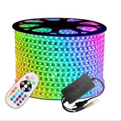 ریسه شلنگی RGB مدل 5050 ریموت دار ضدآب