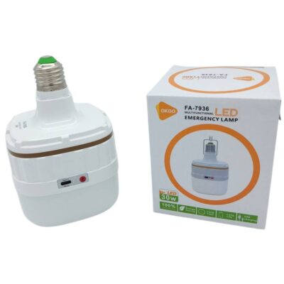 چراغ اضطراری شارژی OKGO مدل FA7936 سرپیچ دار
